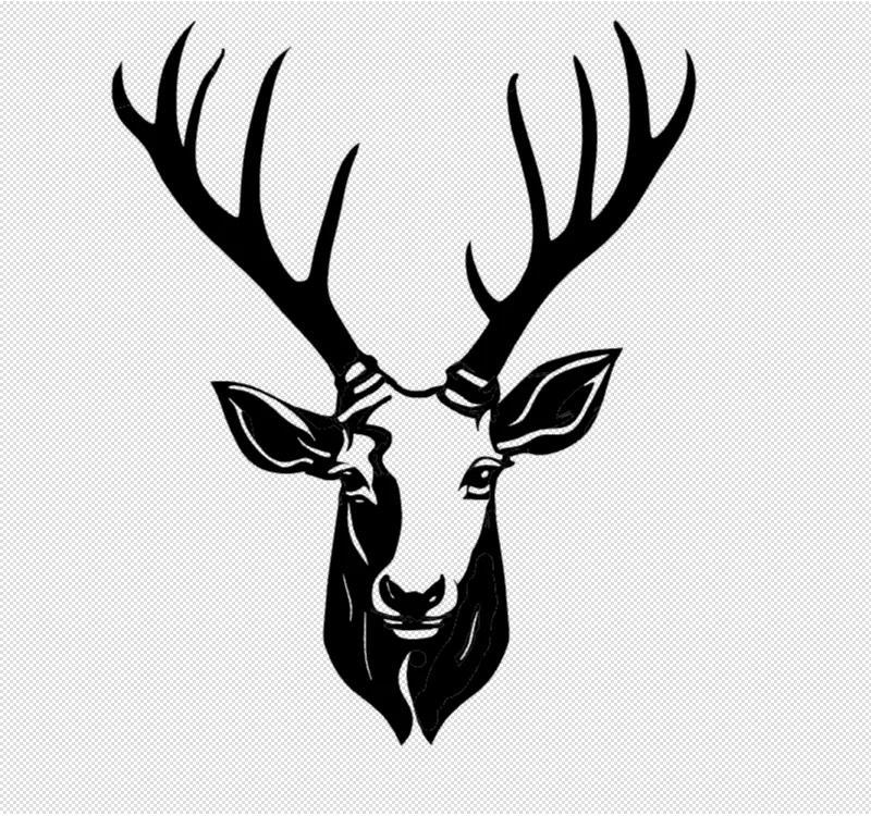 Deer head decoration 2d   