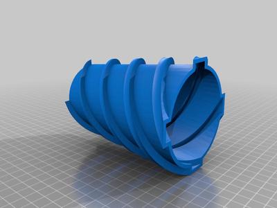 Vase v 360 twisted