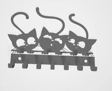 3cats_Key Hanger   