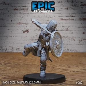 Tavern NPC Knight / Human Warrior / Male Villager / Humanoid Character / Settler / Brave Fighter / Village Guard/ Mysterious Colonist