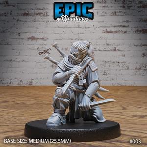 Tavern NPC Assassin / Human Warrior / Male Villager / Humanoid Character / Settler / Brave Fighter / Village Guard/ Mysterious Colonist
