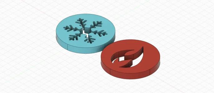 Hot and Cold Sign for bathroom and faucet   