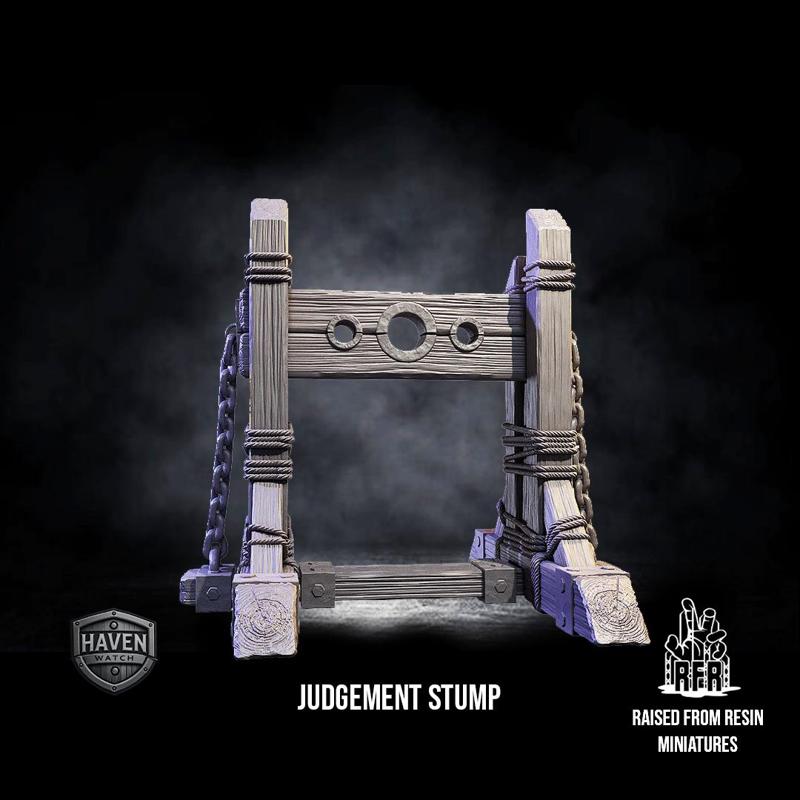 Judgement stump - Tabletop scatter miniature (Pre-Supported)