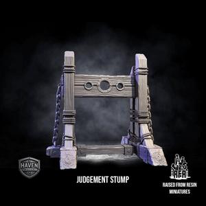 Judgement stump - Tabletop scatter miniature (Pre-Supported)