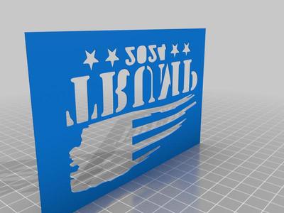 Trump 2024 stencil