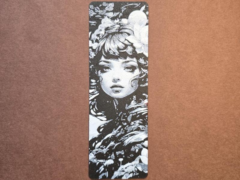 Woman Flower Bookmark