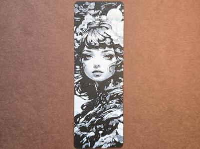 Woman Flower Bookmark