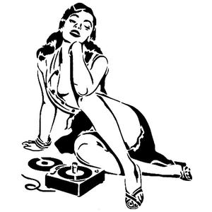 Girl stencil 74