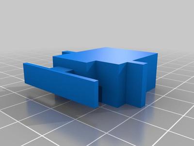 Roughly modeled but accurately proportioned SG90 servo motor for CAD