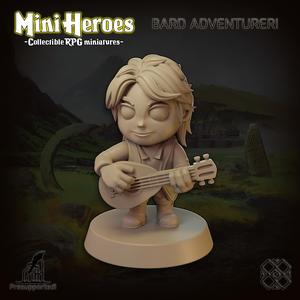 Mini Heroes - Collectible RPG Miniatures (Bard, Chibi)