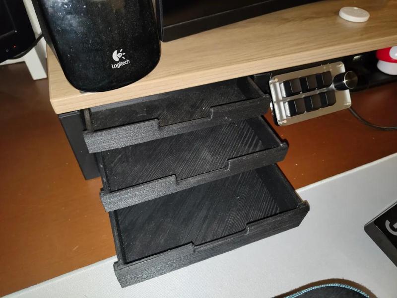 Smaller (Low version) Raz's Desk Organizer Trays (for Prusa Mini)   