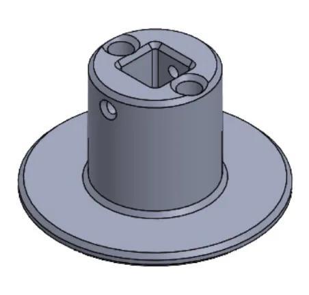 3/8" square drive chuck adapter plate for 3-jaw chuck (Work in progress)   