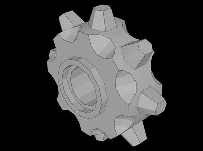 Lego Compatible (64829.dat) Minifig Gear Wheel RIP-Tire   