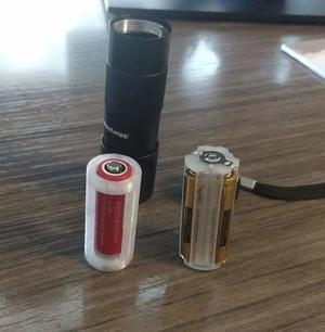 Flashlight 3xAAA to 14500 battery adapter   