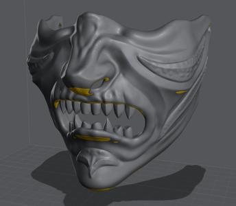 Oni/samurai mask