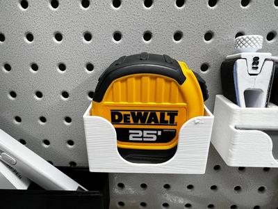 Pegboard Holder for 25' Tape Measures   