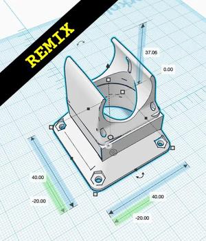 40x0 fan adapter for E3DV6 heatbreak in Sovol SV01 (remix)   
