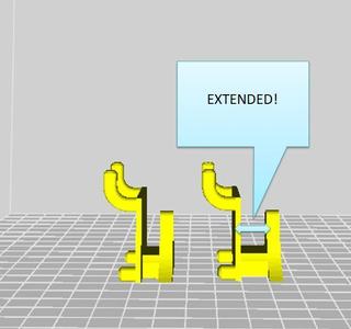Extended Pegboard Safety Glasses Holder