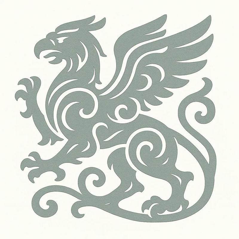 Dostojny gryf/Majestic griffin decoration   
