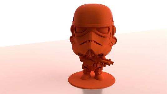 Cute Storm Trooper Figurine   