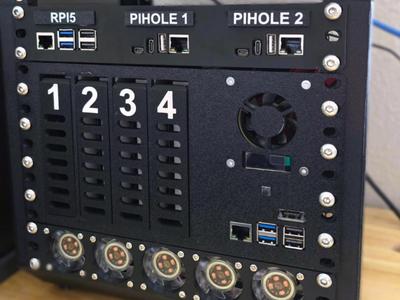 3U Raspberry Pi 5 10-inch Network NAS for 3.5 HDDs