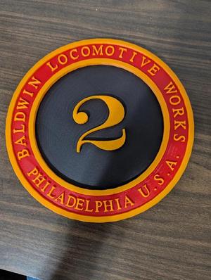 Baldwin Number Plate   