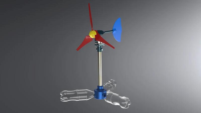 Mini DIY Wind Turbine - Sustainable Energy with Recycled Materials   
