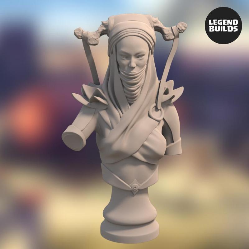Selene  The Night s Mistress  - 3D Printable Bust - STL file