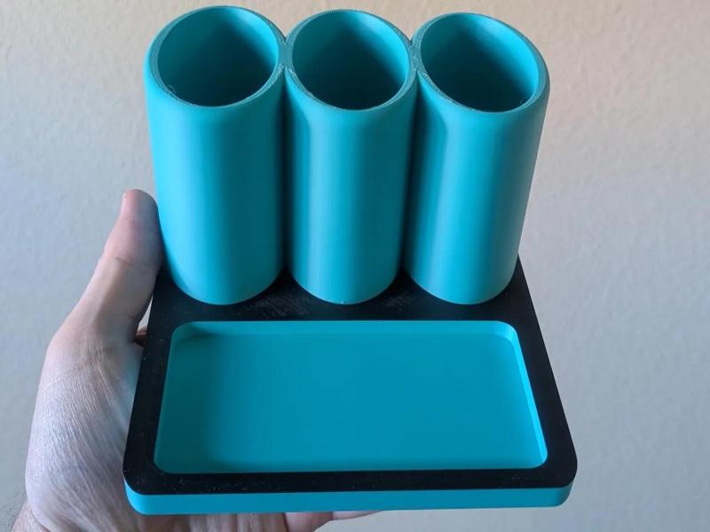 Remote Control Holder and Tray + Tray Inserts   