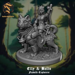 Elly and Balto , Feywild explorers - 50mm