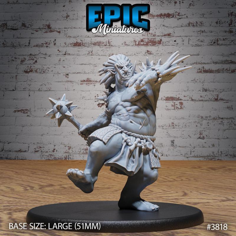 Jungle Troll Attack / Evil Ogre / Male Cave Beast / Forest Guard / Giant Humanoid / Siege Servant