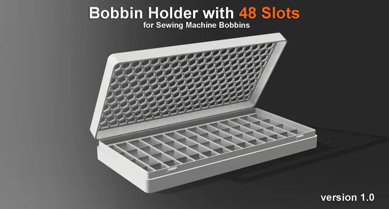 Bobbin Holder with 48 Slots for Sewing Machine Bobbins   