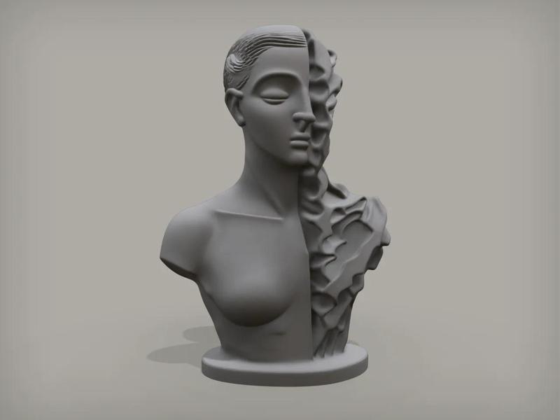 Split Personality, Sculpture   