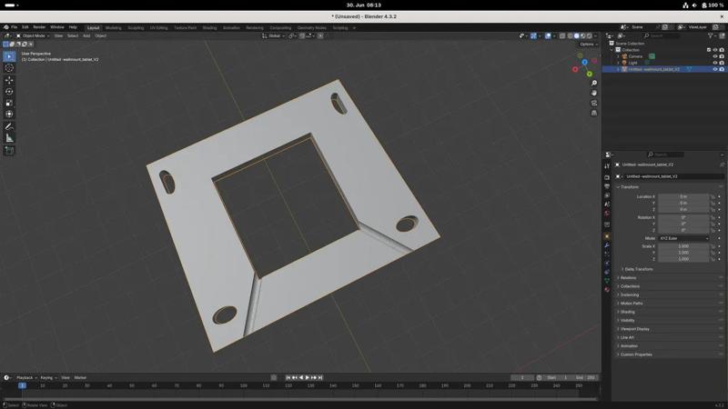 Floating Tablet wall mound Mod   