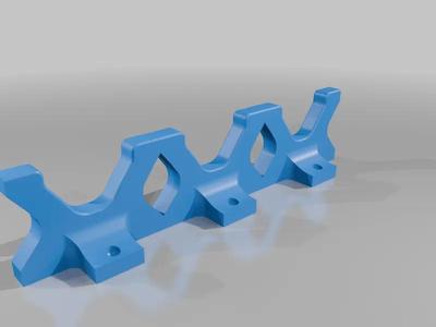 long gun rack wall mount for safe or airsoft   