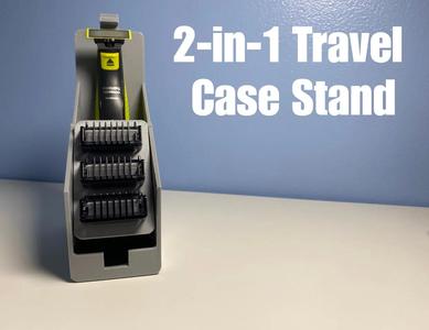 2-in-1 Travel Case Stand for Philips OneBlade Trimmer   