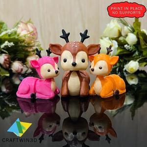 Cute Deer Articulated 3D Model 🦌🎨