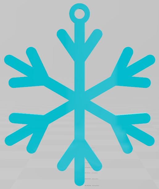 EASY TO PRINT, SNOWFLAKE, CHRISTMAS ORNAMENT 8, ORNAMENTS