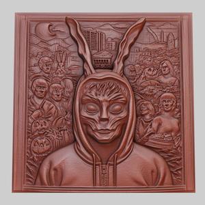 Donnie Darko 3d printer relief medallion obj stl