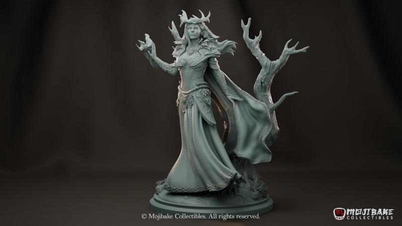 Nyala Virven, Elf Queen of the Forest Diorama (Pre-supported)