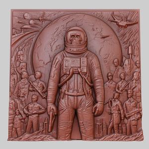The Day the Earth Stood Still 3d printer relief medallion obj stl