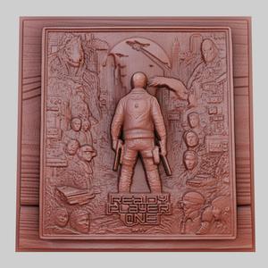 Ready Player One 3d printer relief medallion obj stl