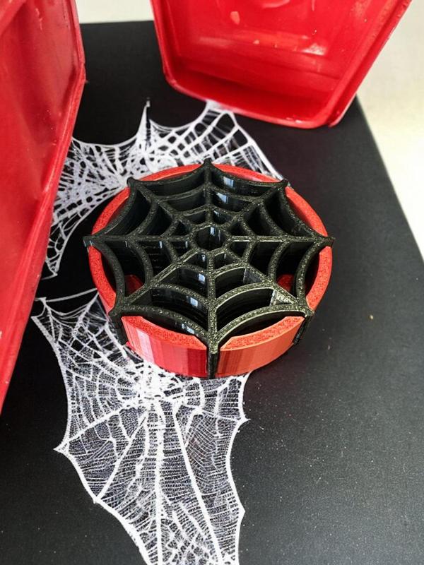 Halloween spider web coaster