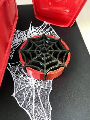 Halloween spider web coaster
