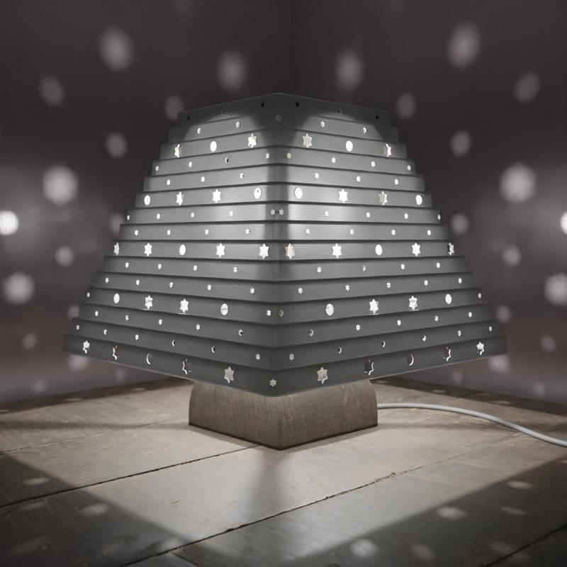 Print in Place Folding-Collapsing Lamp Star Pattern