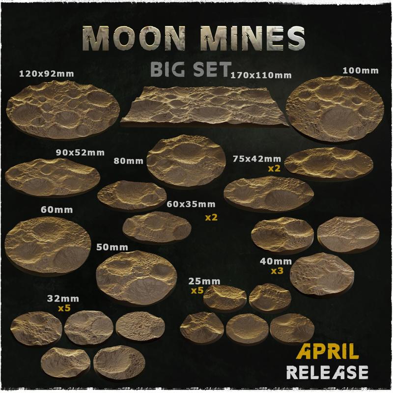 MOON MINES - Bases & Toppers (Big Set )