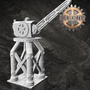 Bulldozer Terrain- steampunk docking crane