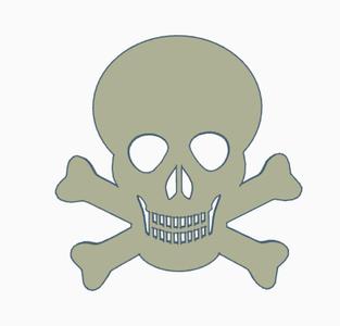 skull, skull and crossbones, halloween