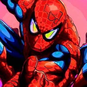 Spiderman 3d painting
