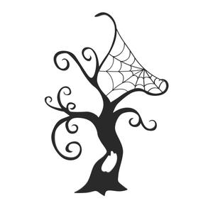 Spider Tree Halloween Wall Art Decor